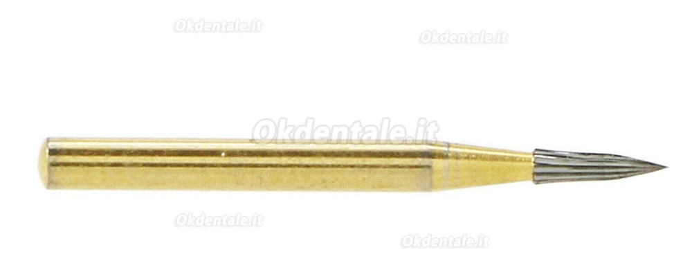 10 Pezzi WaveDental TF 7902 Fresa estremità conica stretta in metallo duro a 12 lame